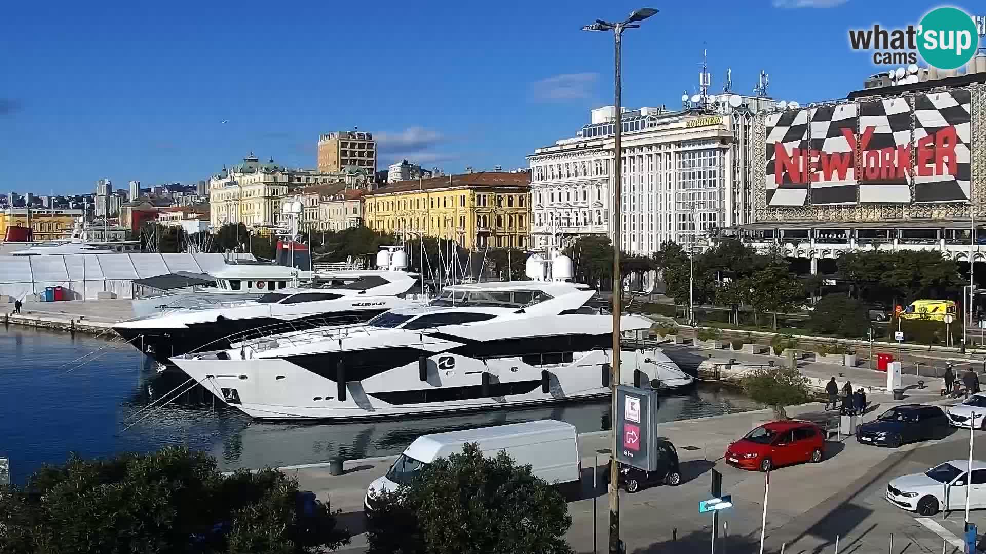 La Riva e la Marina a Rijeka (Fiume) – Live Webcam Croazia