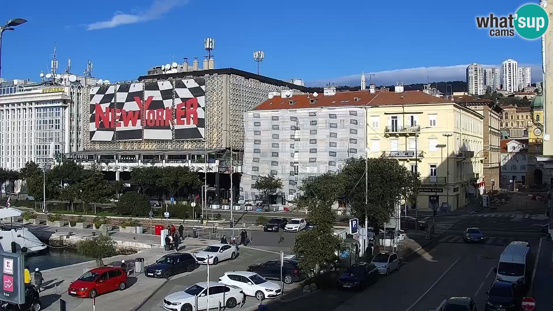 La Riva et Marina à Rijeka – Live Webcam Croatie