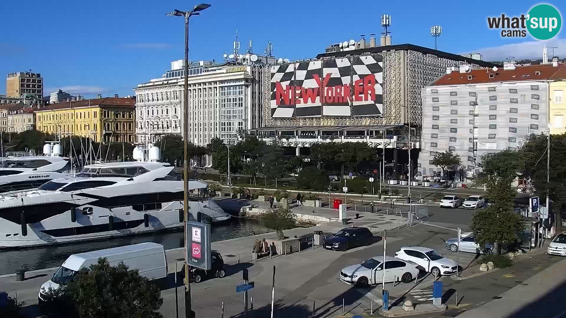 Die Riva und Marina in Rijeka – Live Webcam Kroatien