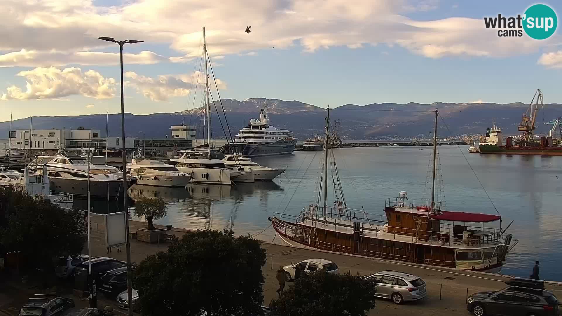 La Riva e la Marina a Rijeka (Fiume) – Live Webcam Croazia