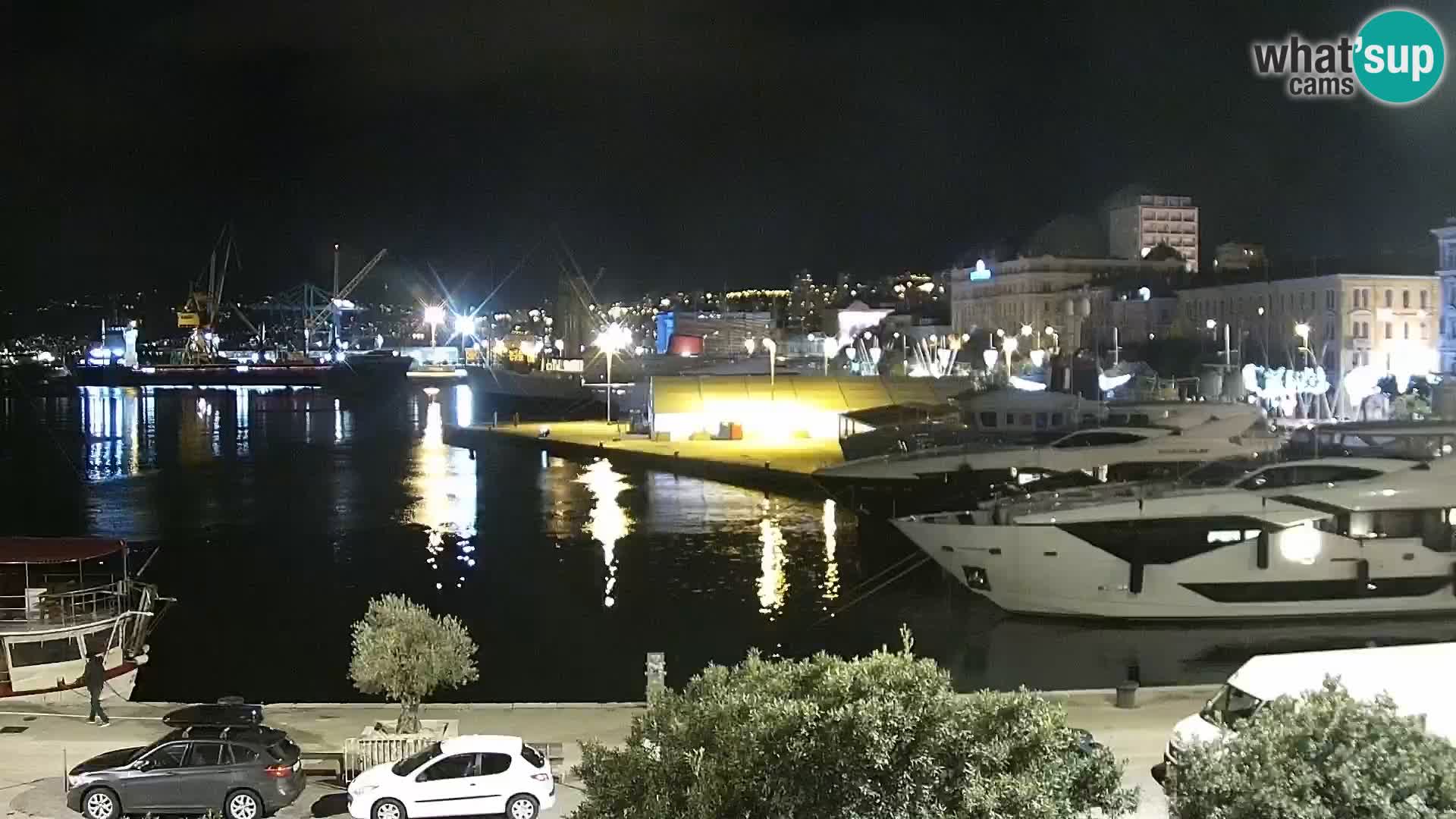 Die Riva und Marina in Rijeka – Live Webcam Kroatien