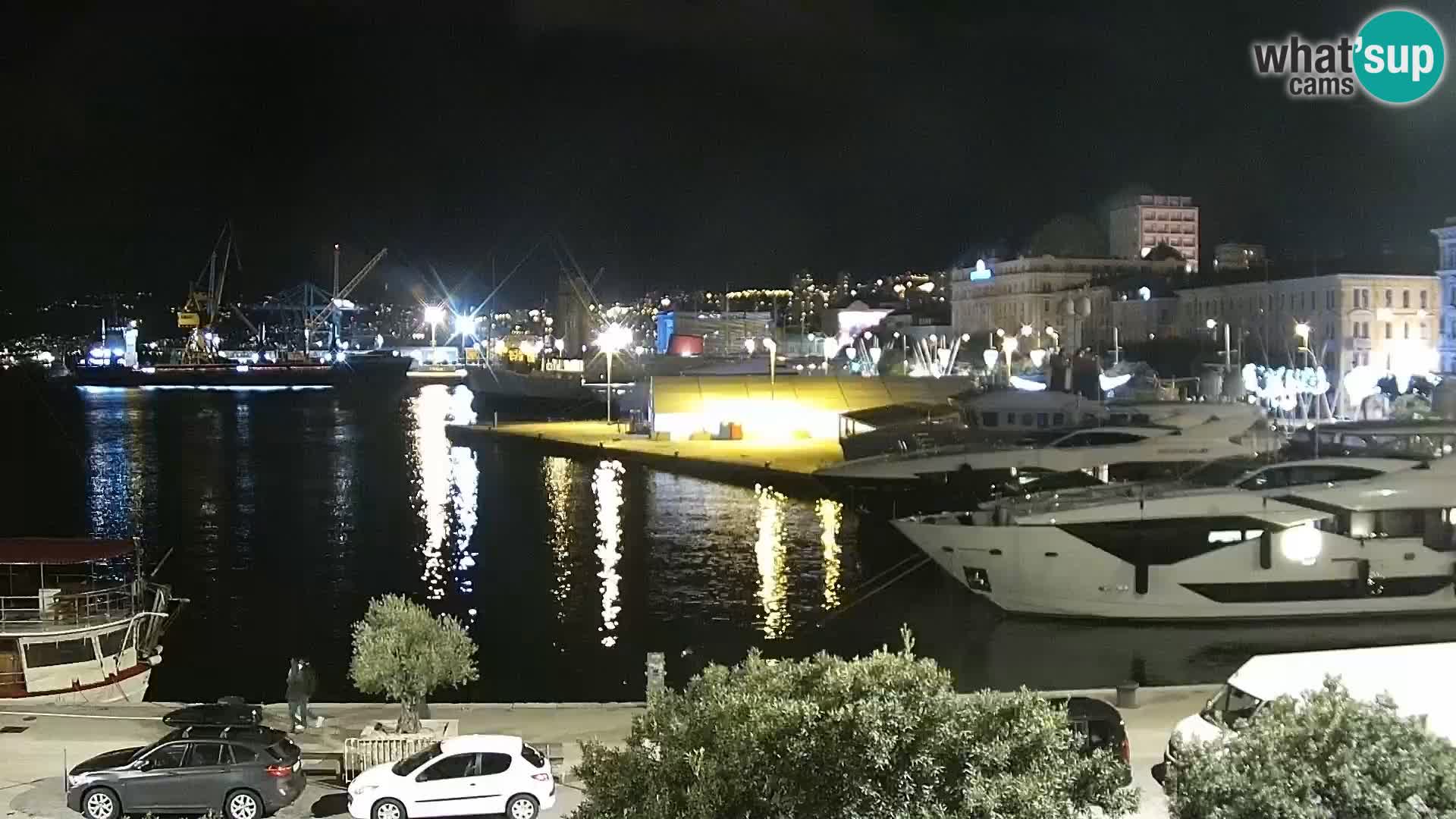 La Riva et Marina à Rijeka – Live Webcam Croatie