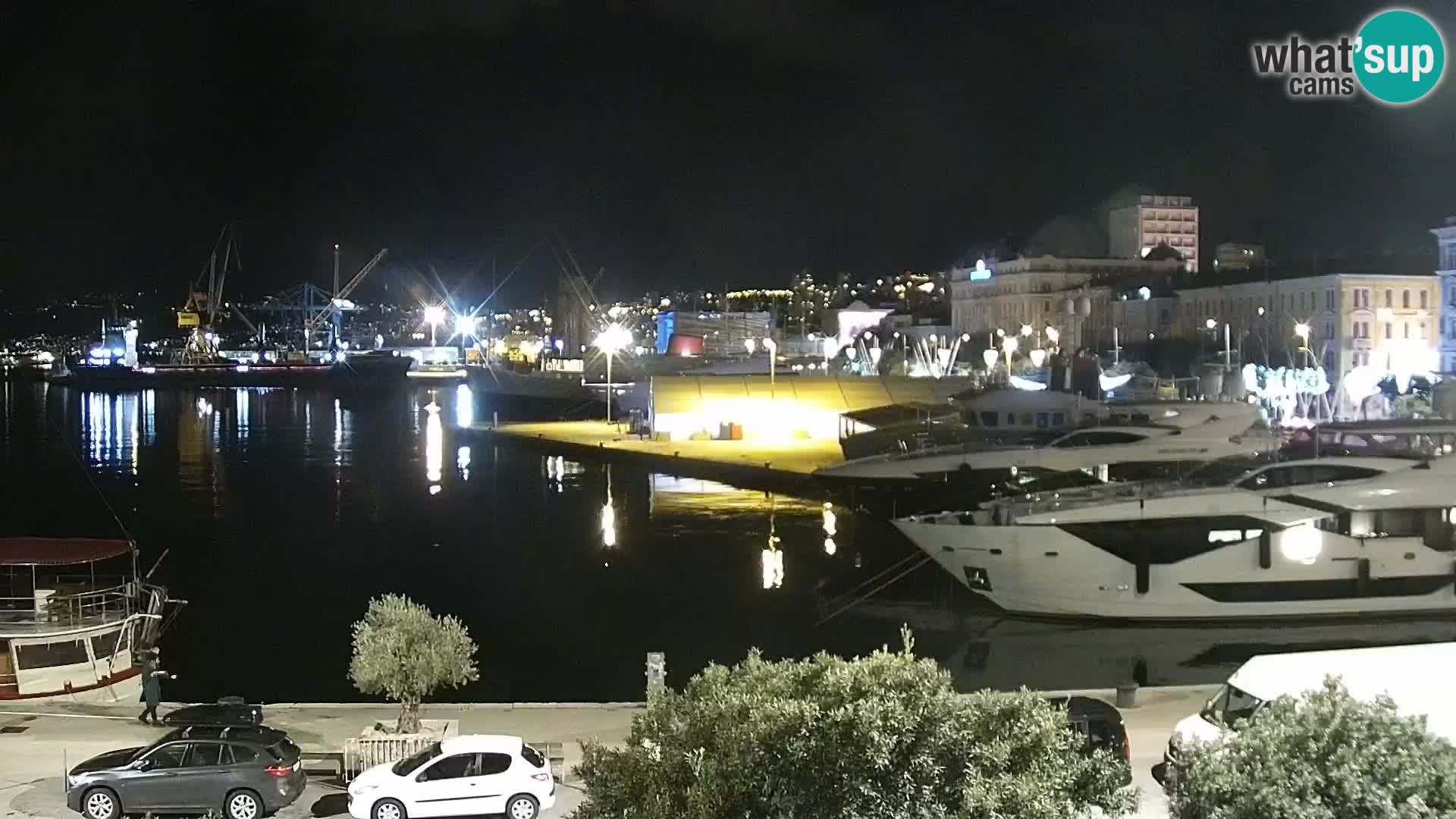 La Riva e la Marina a Rijeka (Fiume) – Live Webcam Croazia