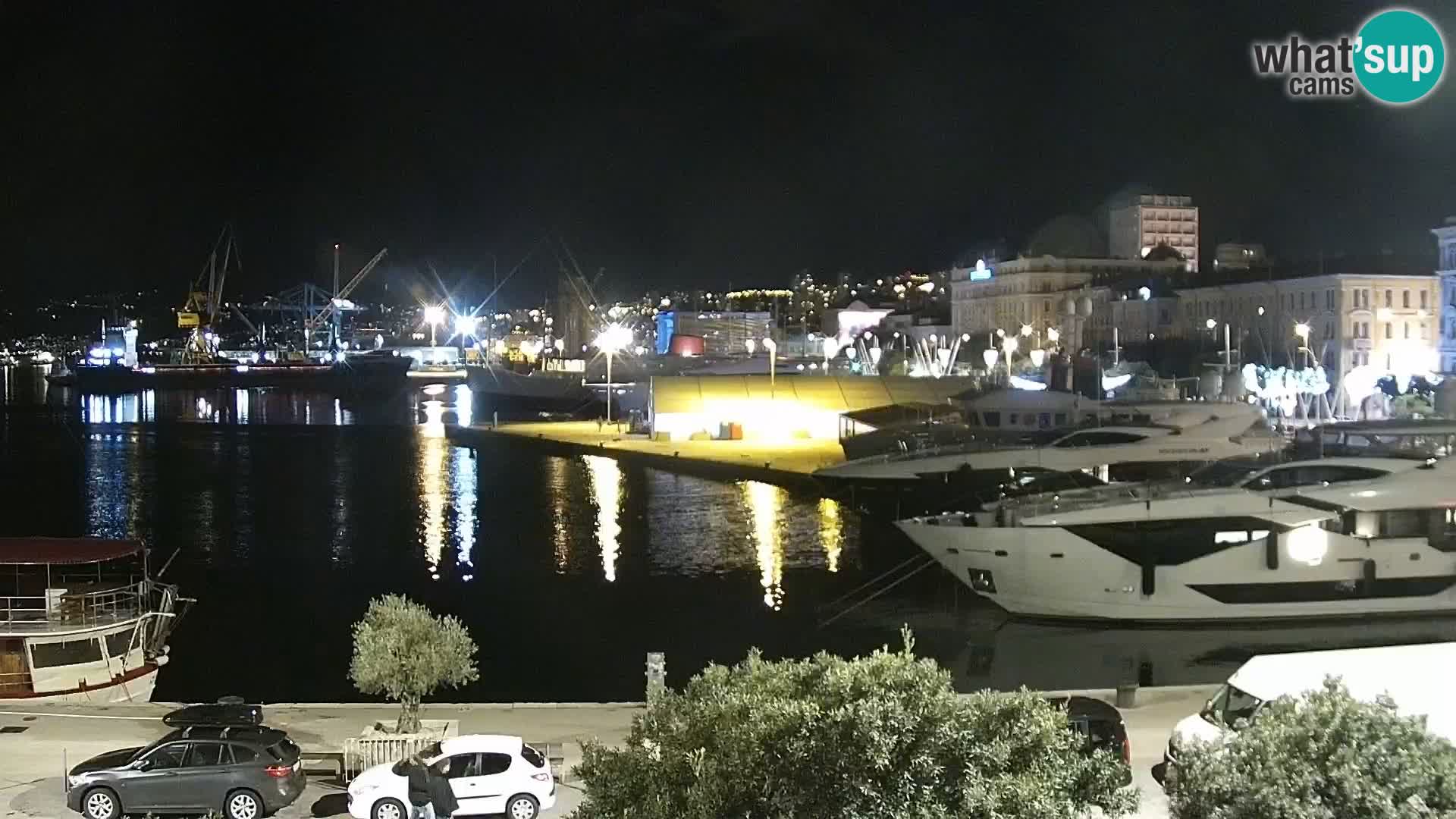 La Riva et Marina à Rijeka – Live Webcam Croatie