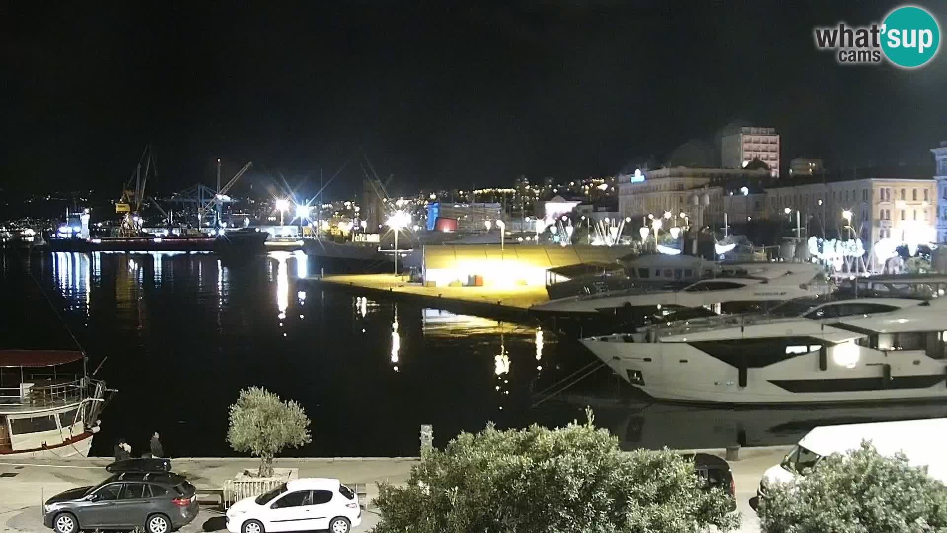 La Riva et Marina à Rijeka – Live Webcam Croatie