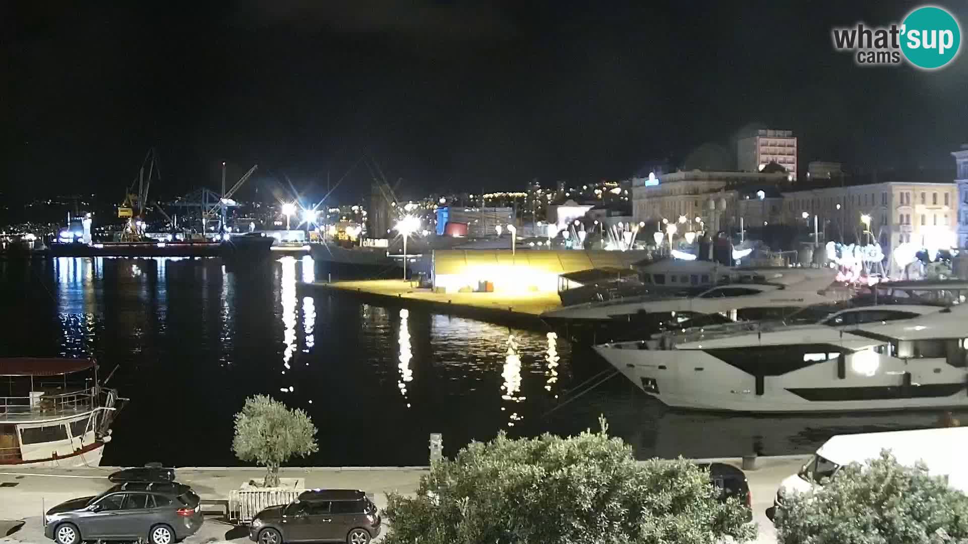 La Riva y Marina en Rijeka – Webcam en vivo Croacia