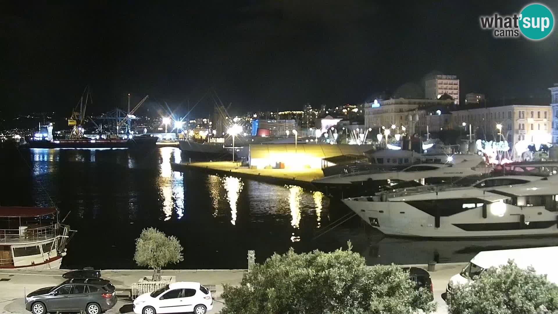 La Riva et Marina à Rijeka – Live Webcam Croatie