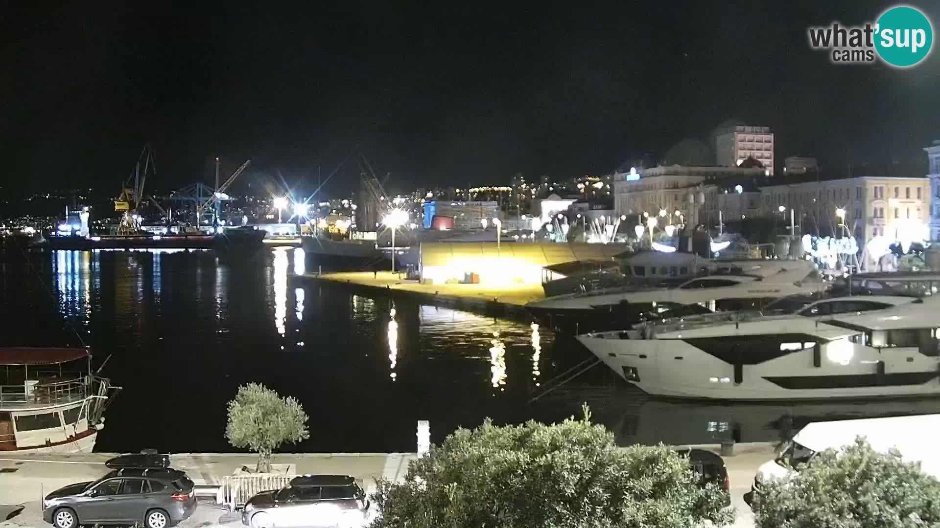 La Riva et Marina à Rijeka – Live Webcam Croatie