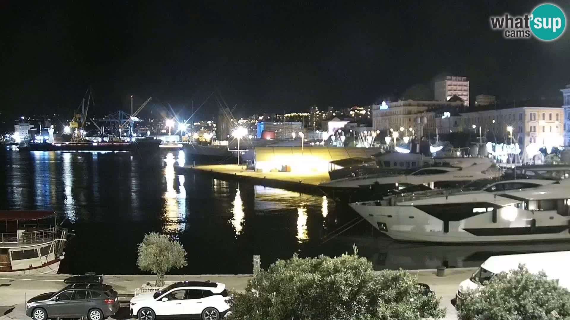 La Riva e la Marina a Rijeka (Fiume) – Live Webcam Croazia