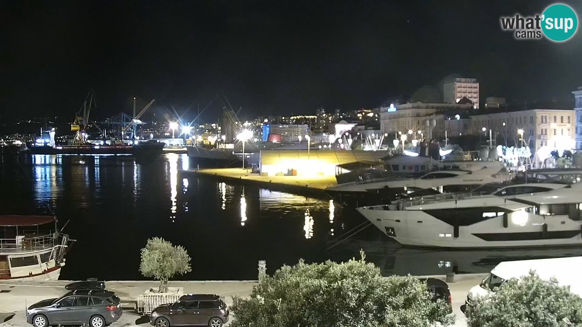 Die Riva und Marina in Rijeka – Live Webcam Kroatien