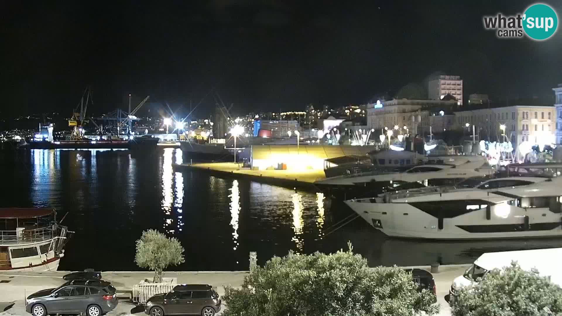 La Riva e la Marina a Rijeka (Fiume) – Live Webcam Croazia