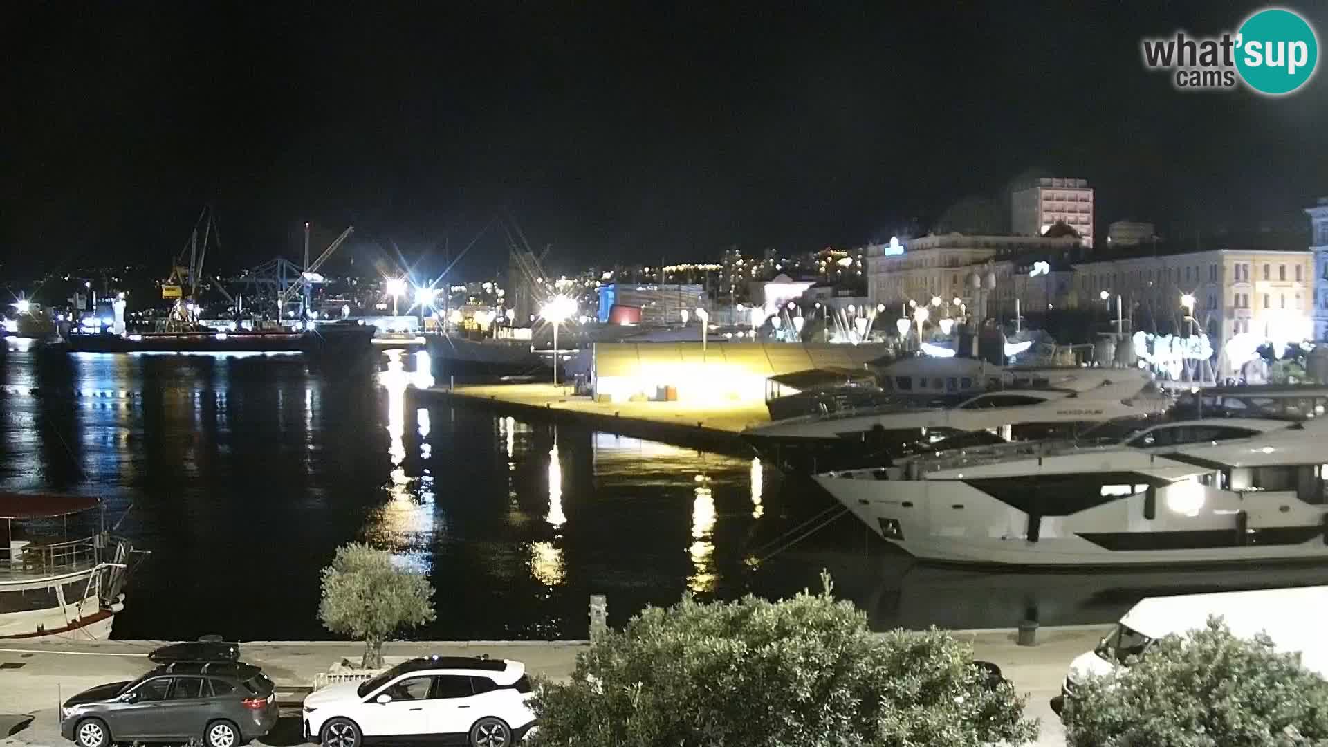 La Riva et Marina à Rijeka – Live Webcam Croatie