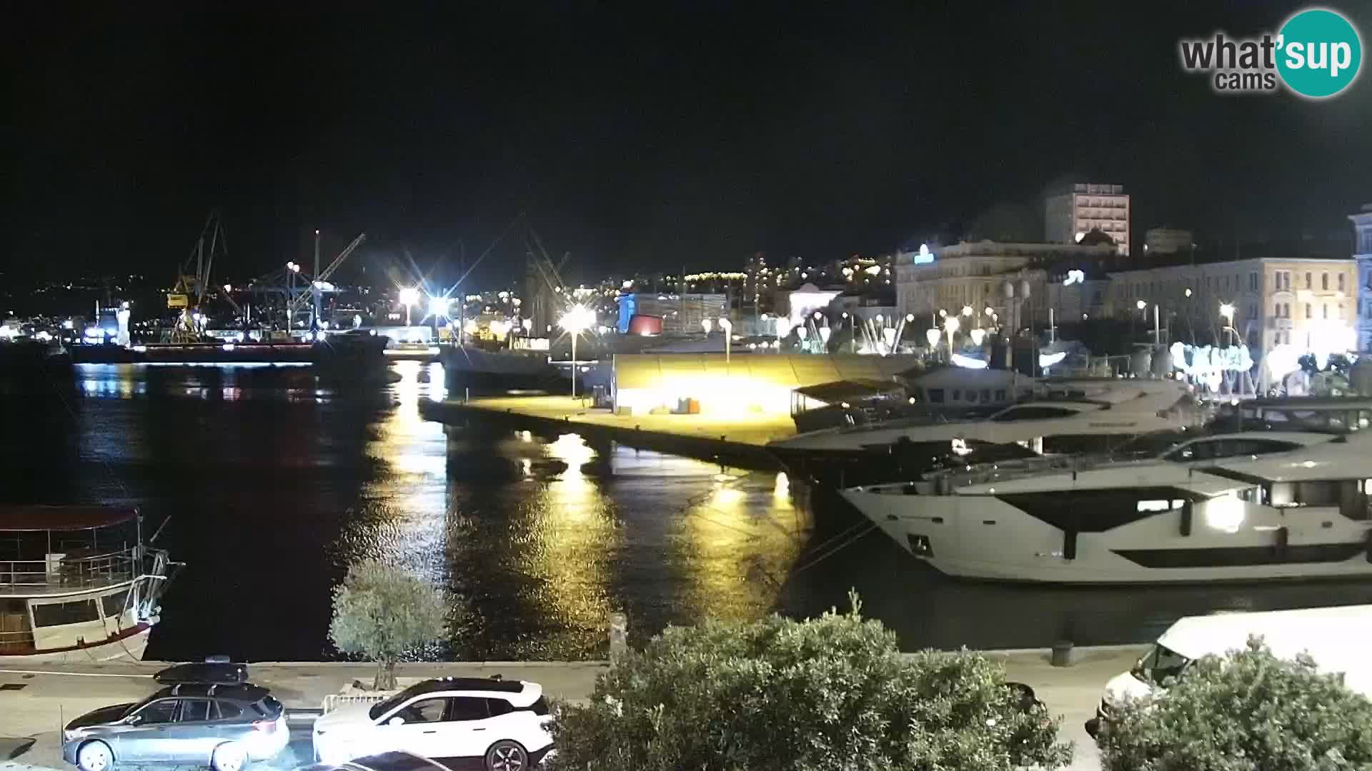 La Riva et Marina à Rijeka – Live Webcam Croatie