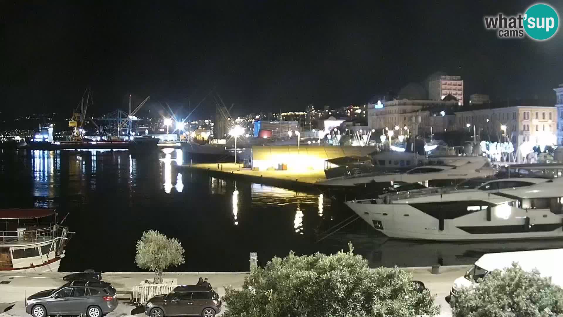 La Riva e la Marina a Rijeka (Fiume) – Live Webcam Croazia