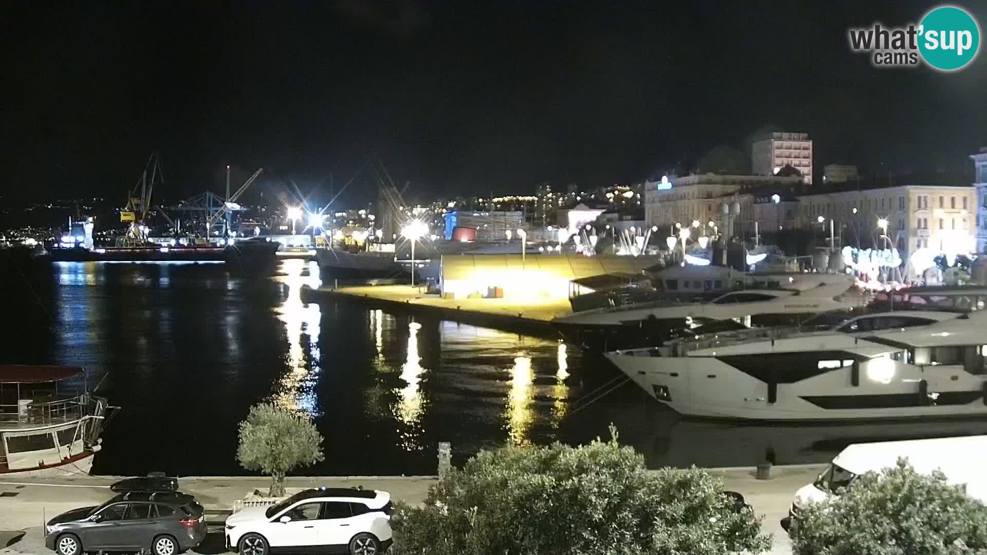 La Riva y Marina en Rijeka – Webcam en vivo Croacia