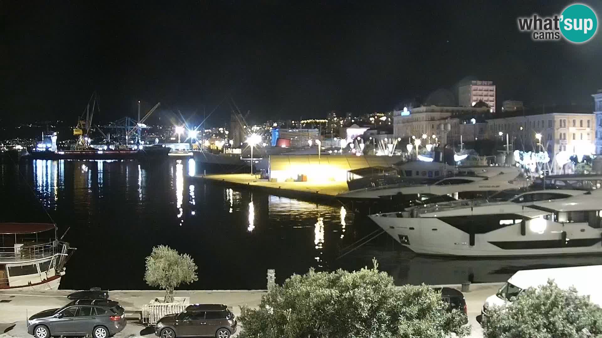 La Riva e la Marina a Rijeka (Fiume) – Live Webcam Croazia