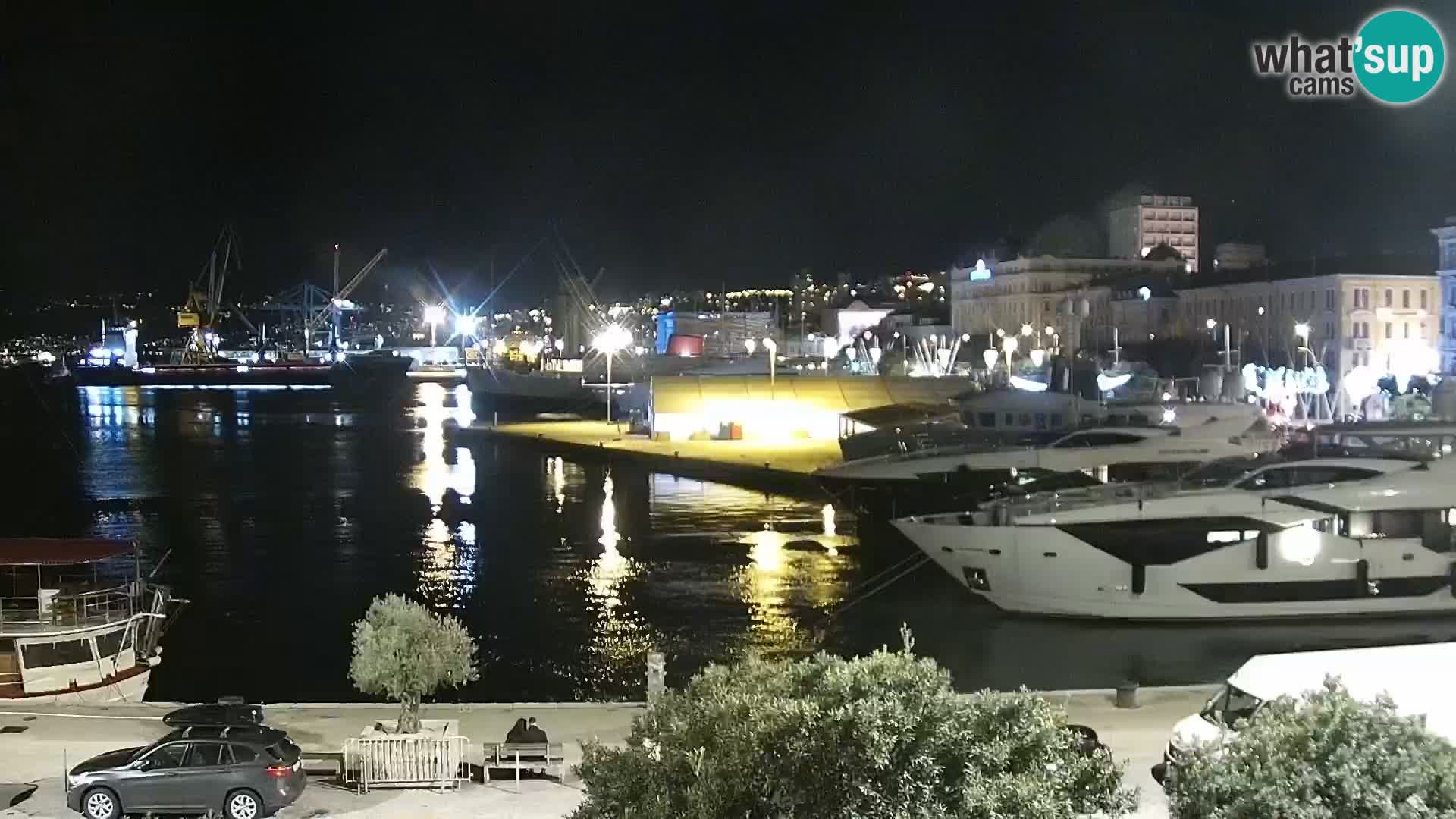 Die Riva und Marina in Rijeka – Live Webcam Kroatien