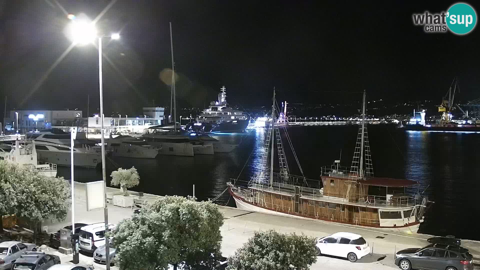 The Riva and Marina in Rijeka  – Live Webcam Croatia