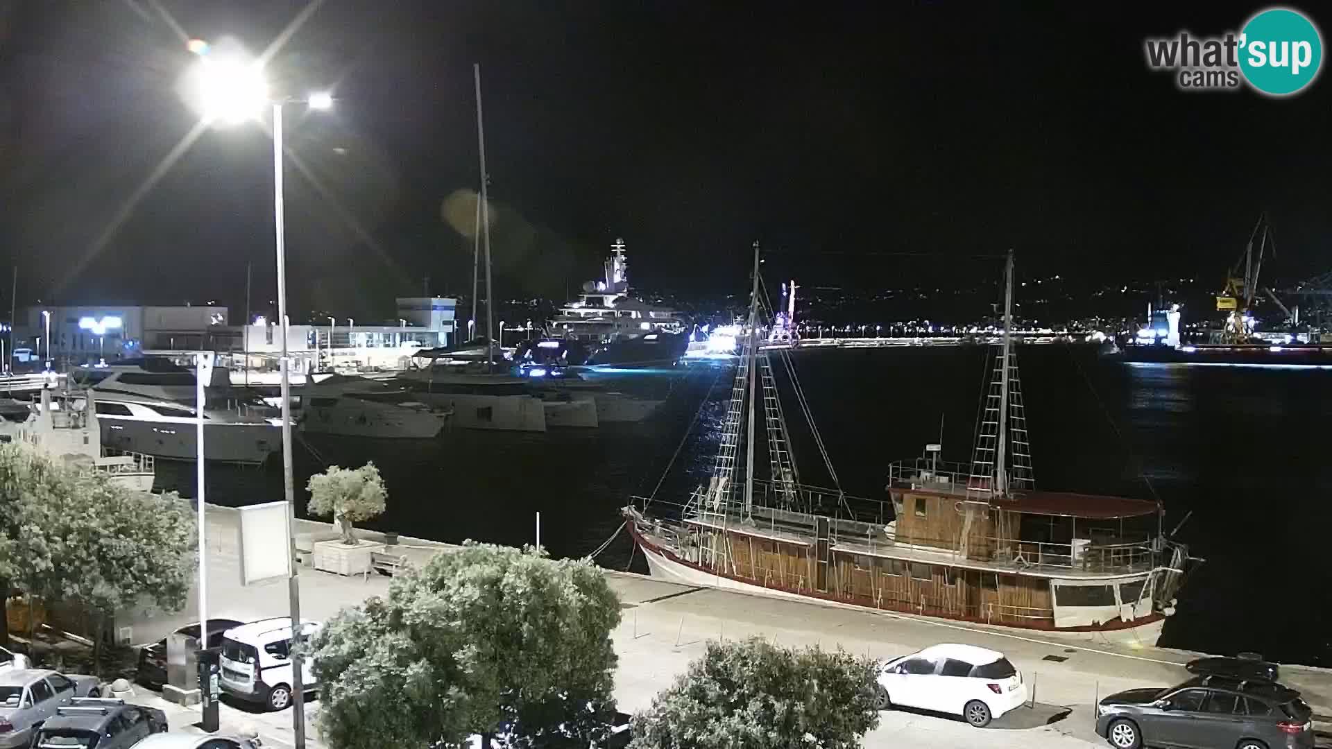 The Riva and Marina in Rijeka  – Live Webcam Croatia