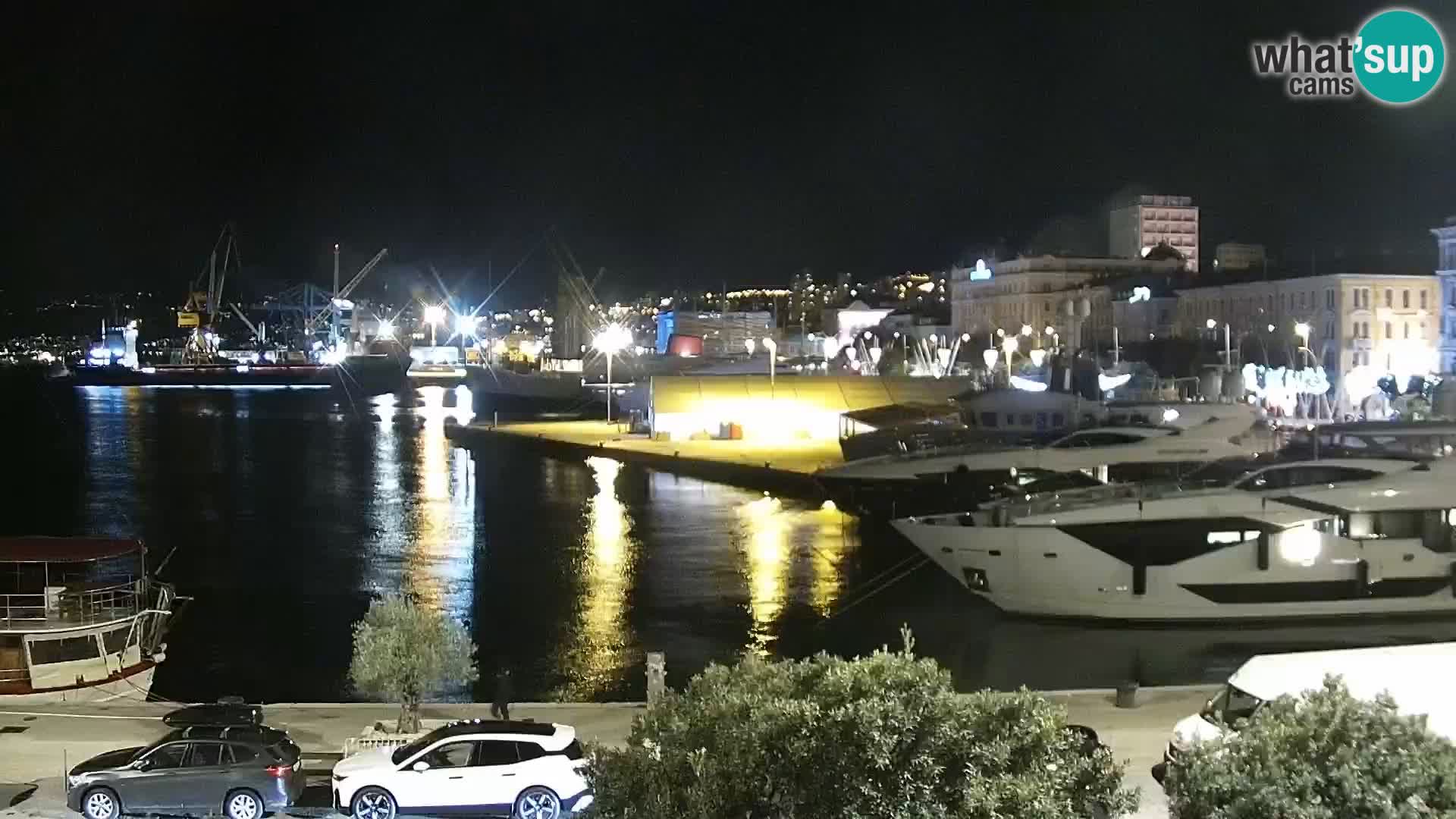 La Riva e la Marina a Rijeka (Fiume) – Live Webcam Croazia