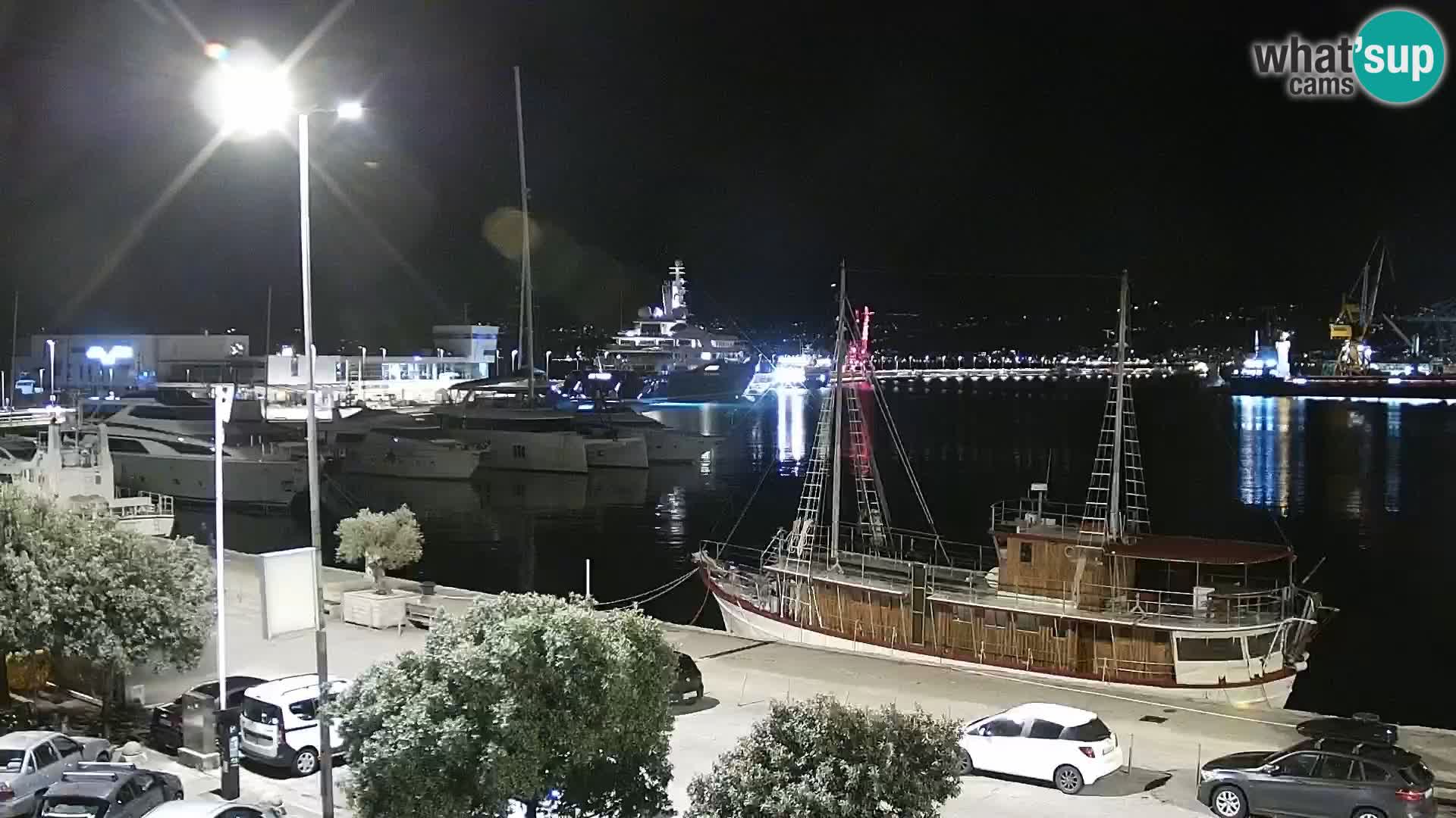 Die Riva und Marina in Rijeka – Live Webcam Kroatien