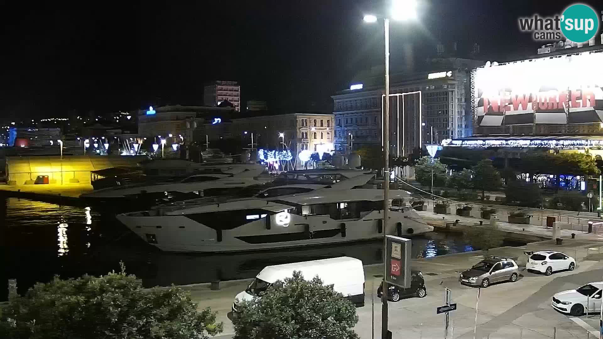 La Riva et Marina à Rijeka – Live Webcam Croatie