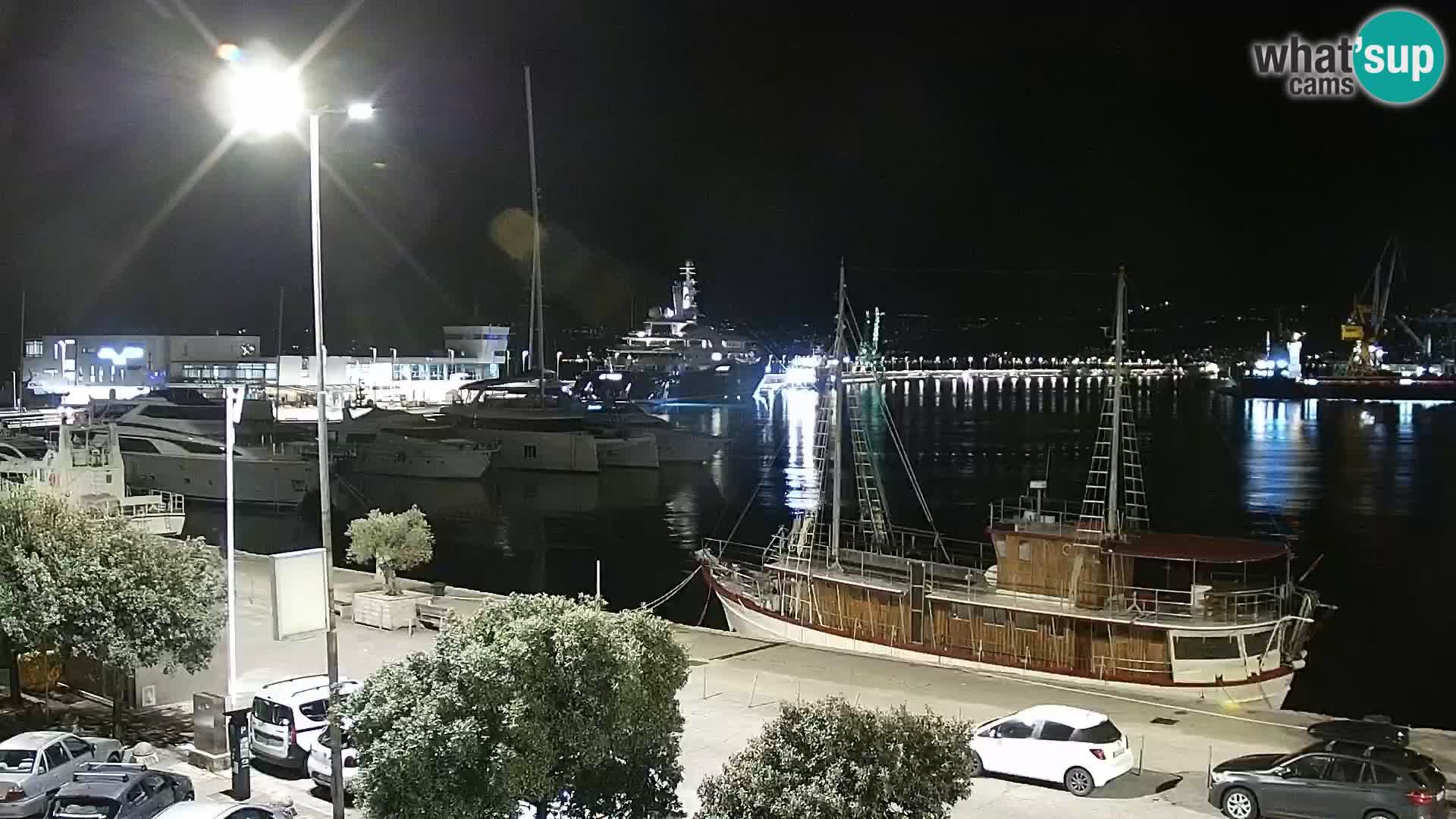 La Riva et Marina à Rijeka – Live Webcam Croatie