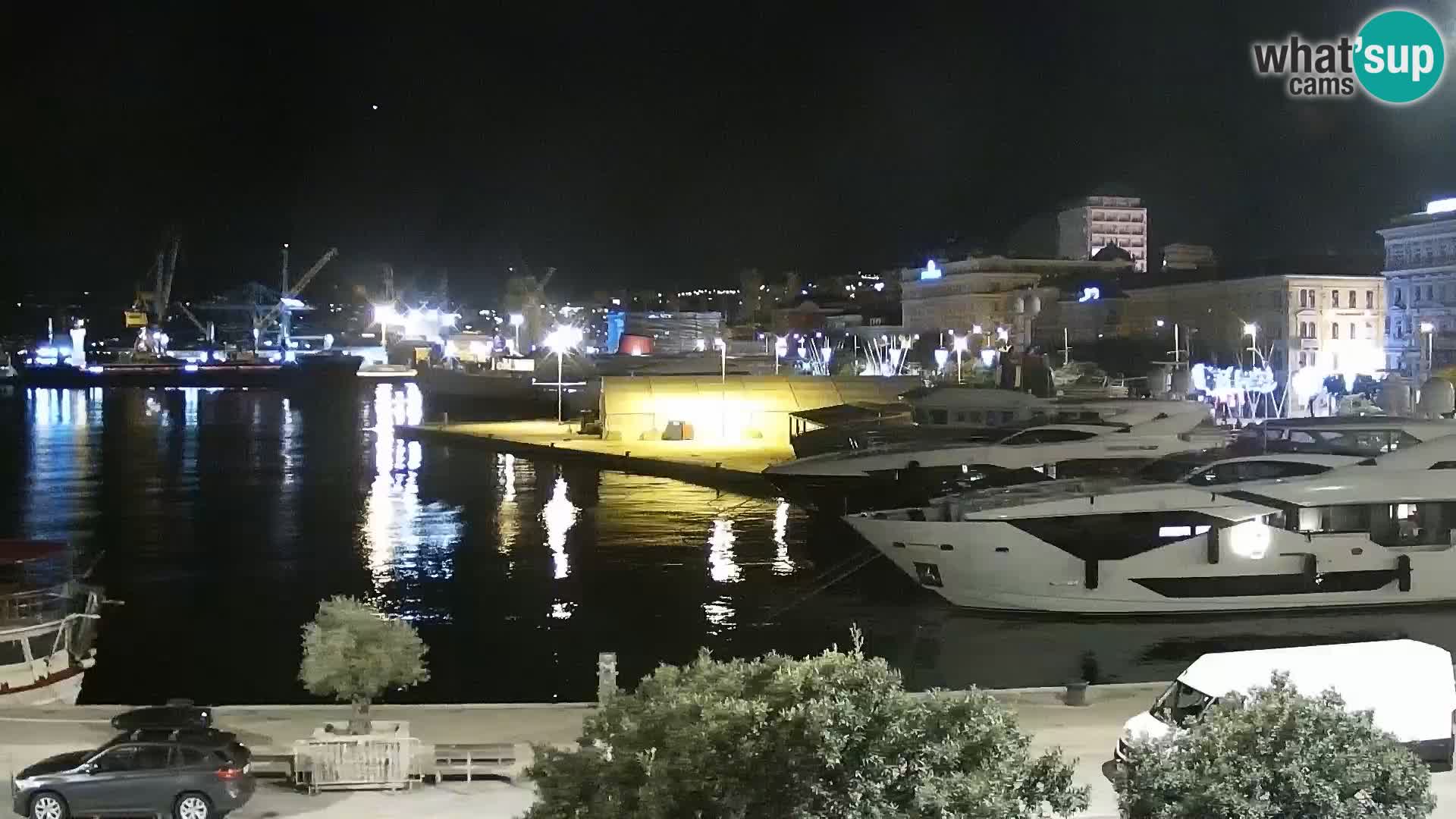 Die Riva und Marina in Rijeka – Live Webcam Kroatien