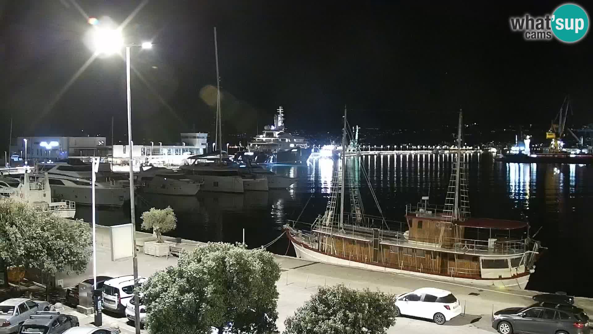 La Riva y Marina en Rijeka – Webcam en vivo Croacia