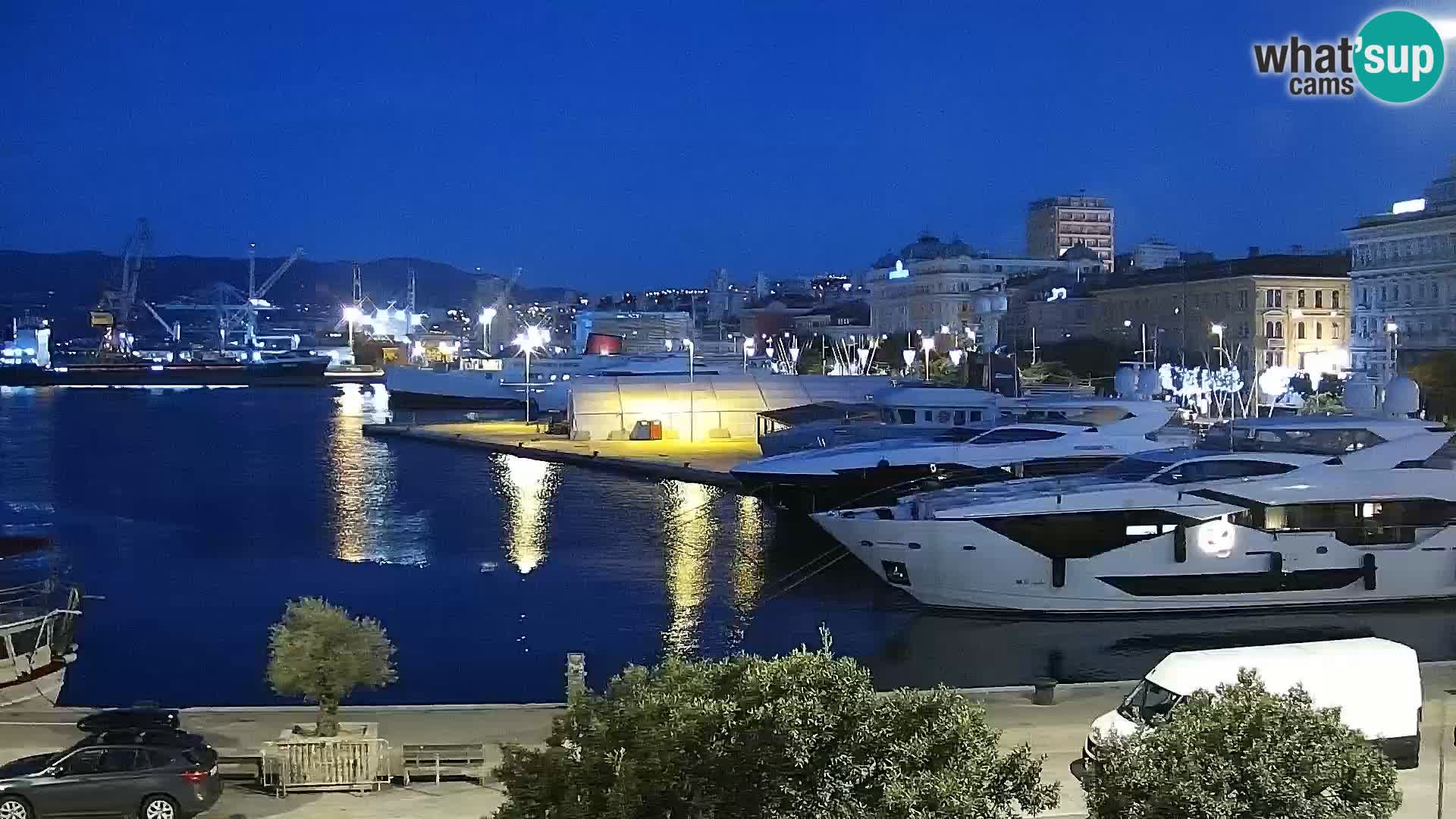 La Riva et Marina à Rijeka – Live Webcam Croatie