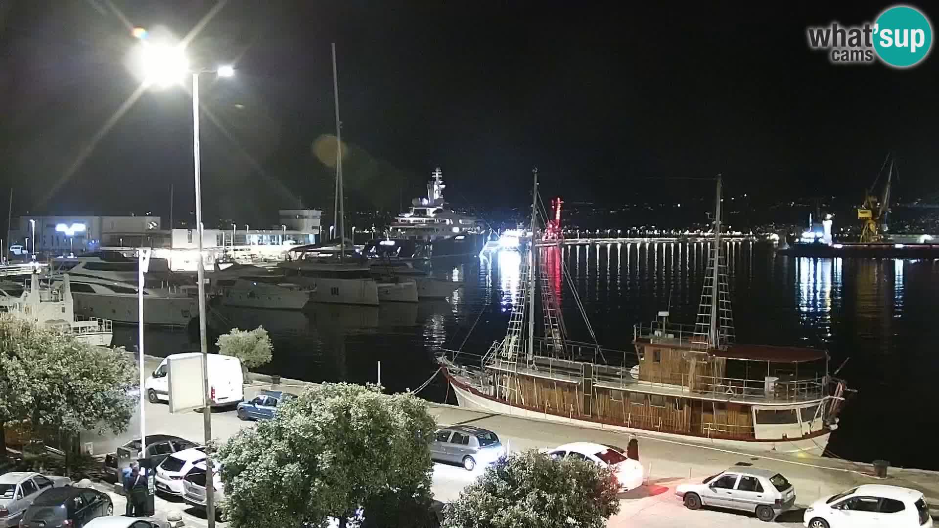 La Riva et Marina à Rijeka – Live Webcam Croatie