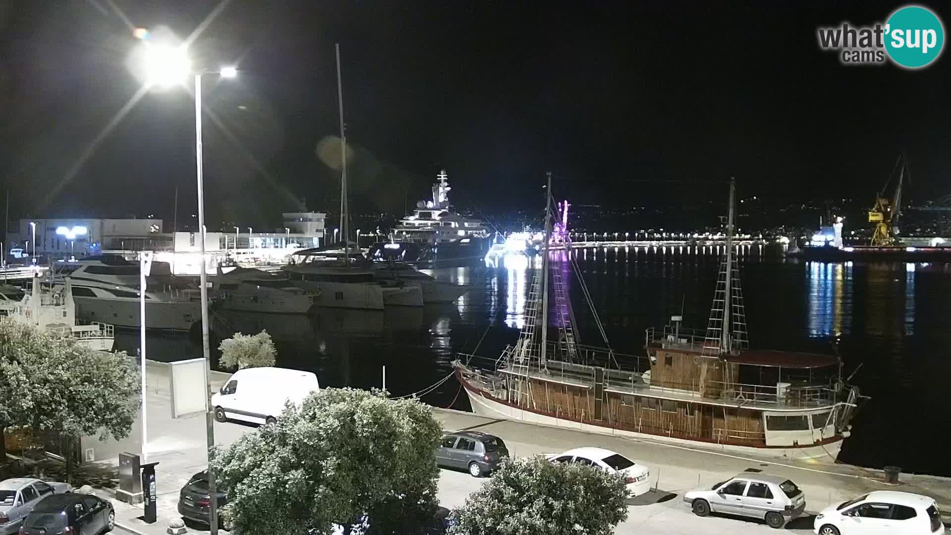 La Riva et Marina à Rijeka – Live Webcam Croatie