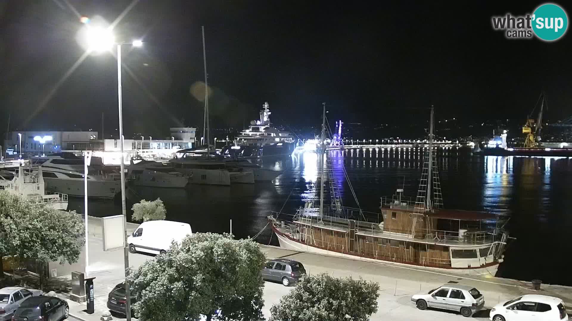 La Riva y Marina en Rijeka – Webcam en vivo Croacia