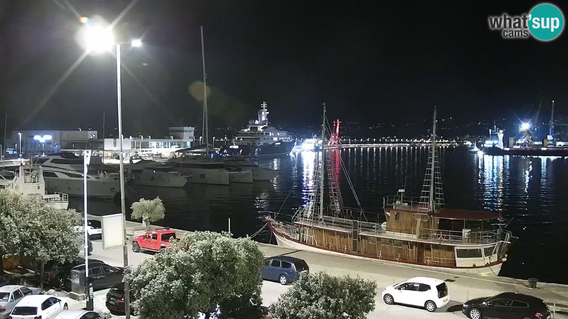 The Riva and Marina in Rijeka  – Live Webcam Croatia