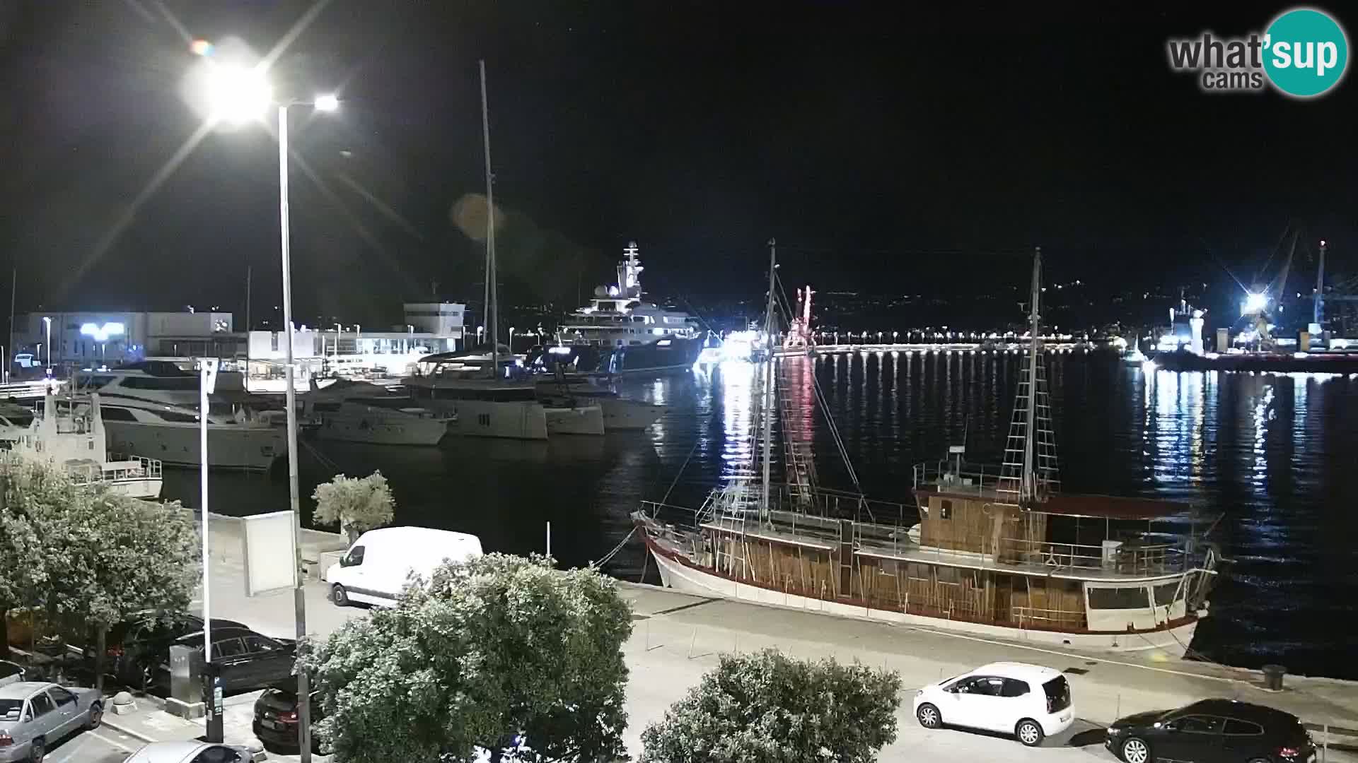 The Riva and Marina in Rijeka  – Live Webcam Croatia