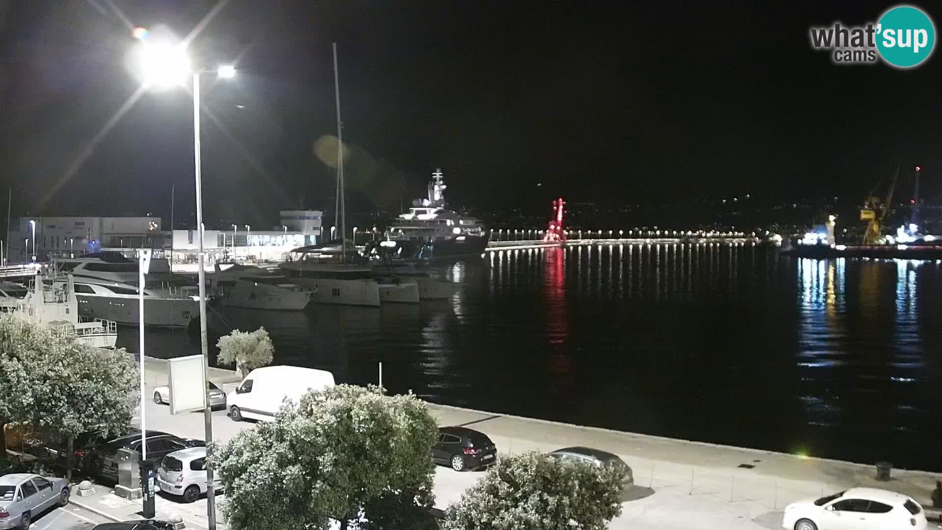 La Riva et Marina à Rijeka – Live Webcam Croatie