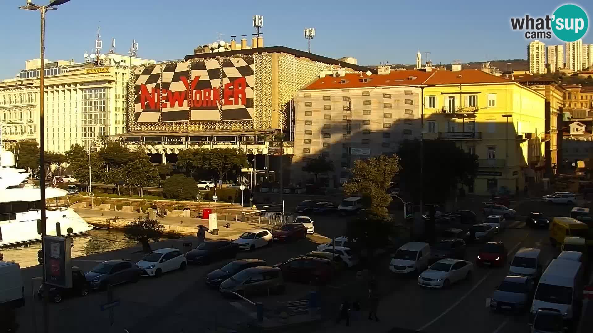 La Riva et Marina à Rijeka – Live Webcam Croatie