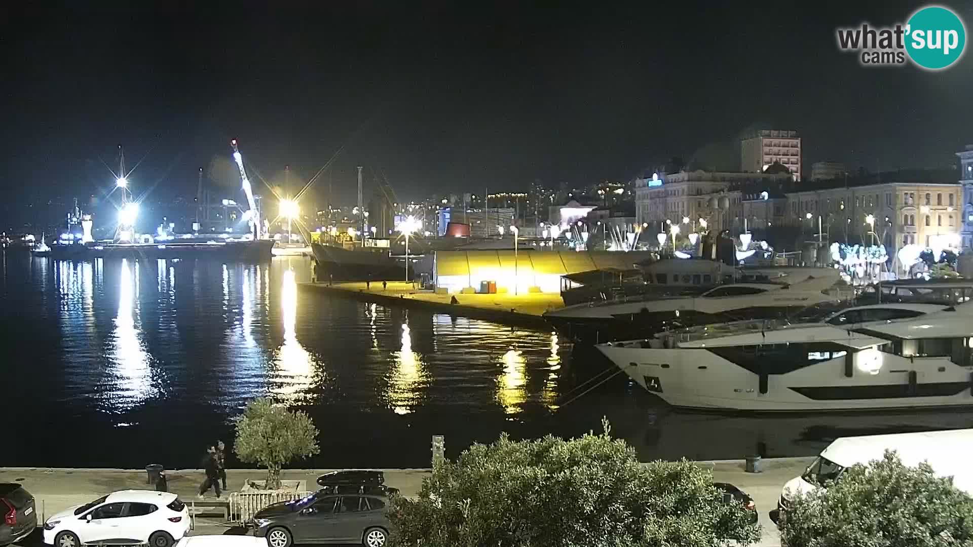 La Riva e la Marina a Rijeka (Fiume) – Live Webcam Croazia