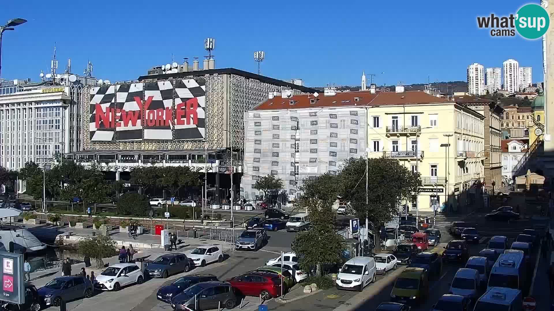 La Riva et Marina à Rijeka – Live Webcam Croatie