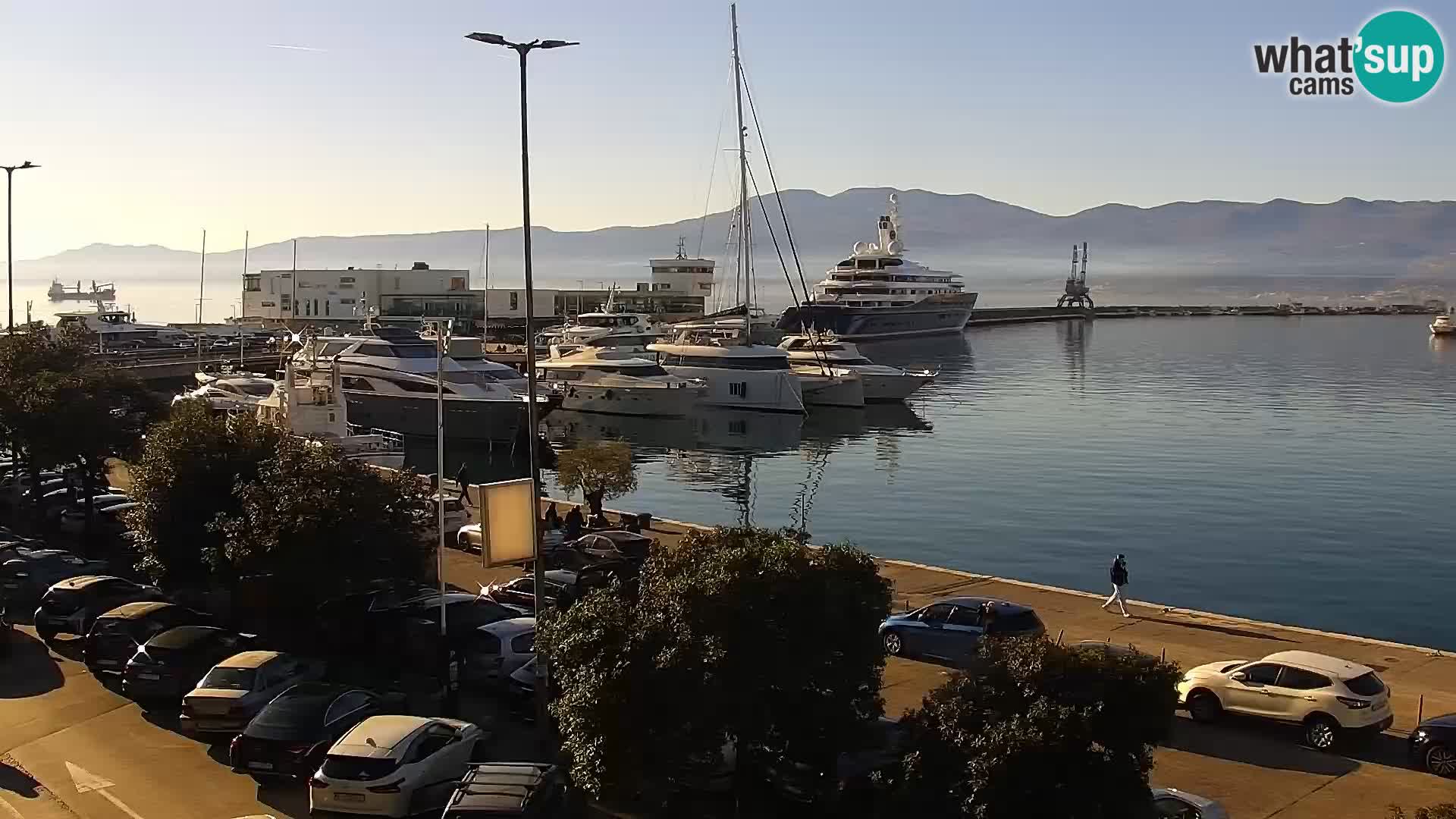 La Riva e la Marina a Rijeka (Fiume) – Live Webcam Croazia