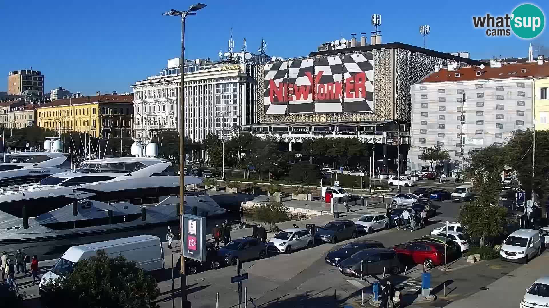 La Riva e la Marina a Rijeka (Fiume) – Live Webcam Croazia