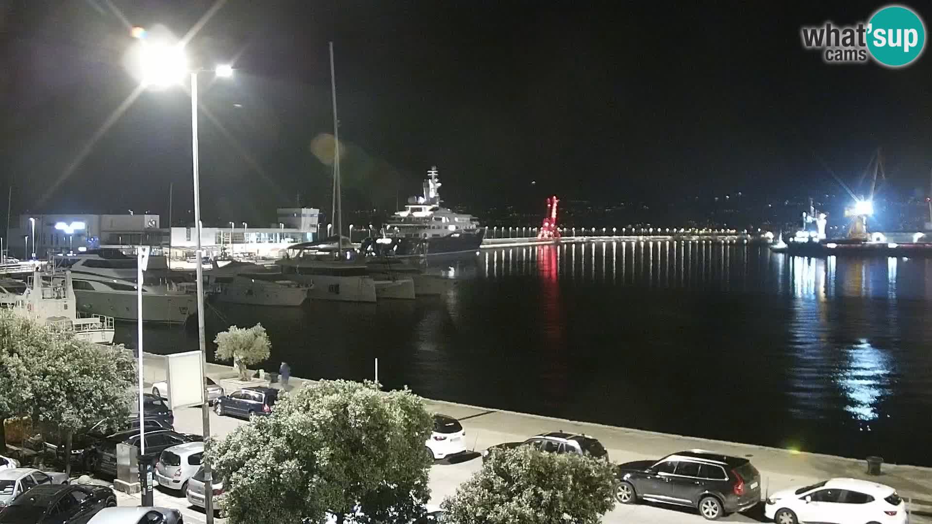 Die Riva und Marina in Rijeka – Live Webcam Kroatien