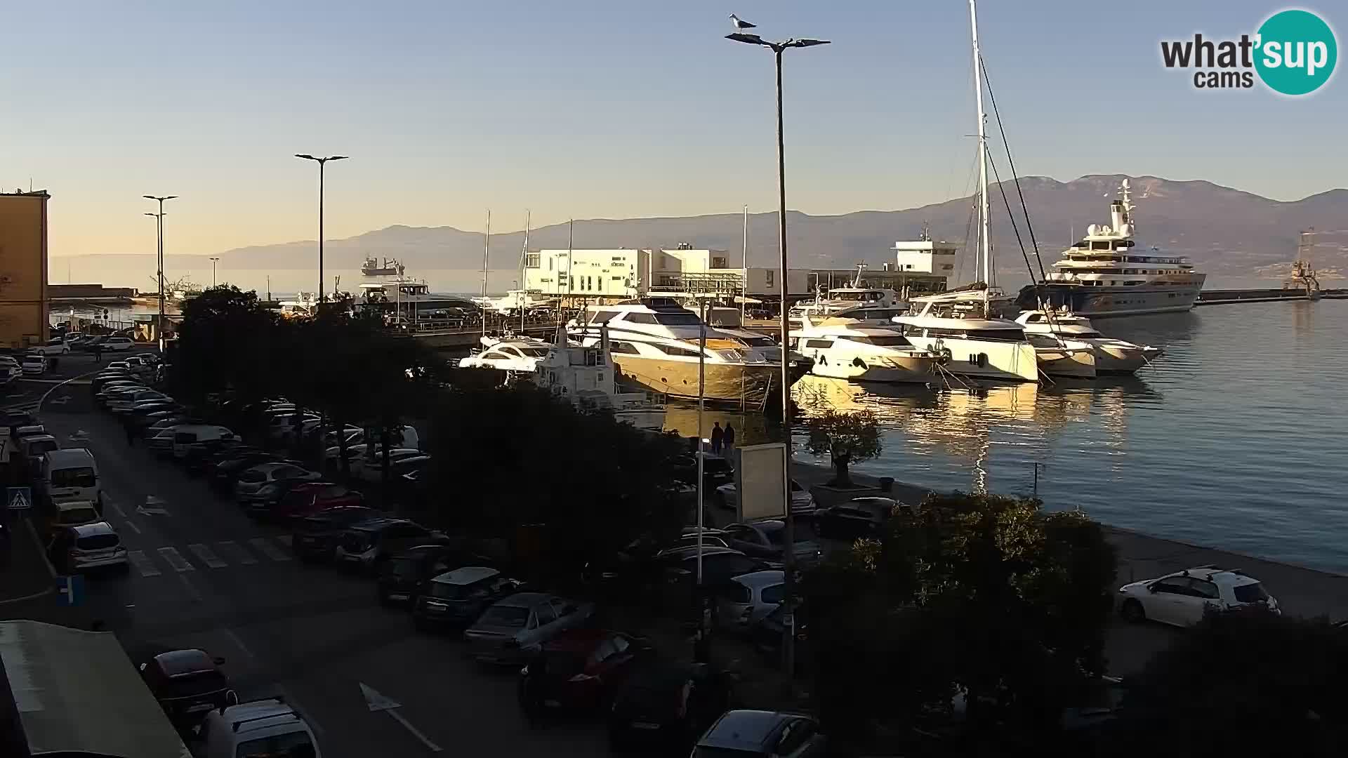 La Riva et Marina à Rijeka – Live Webcam Croatie