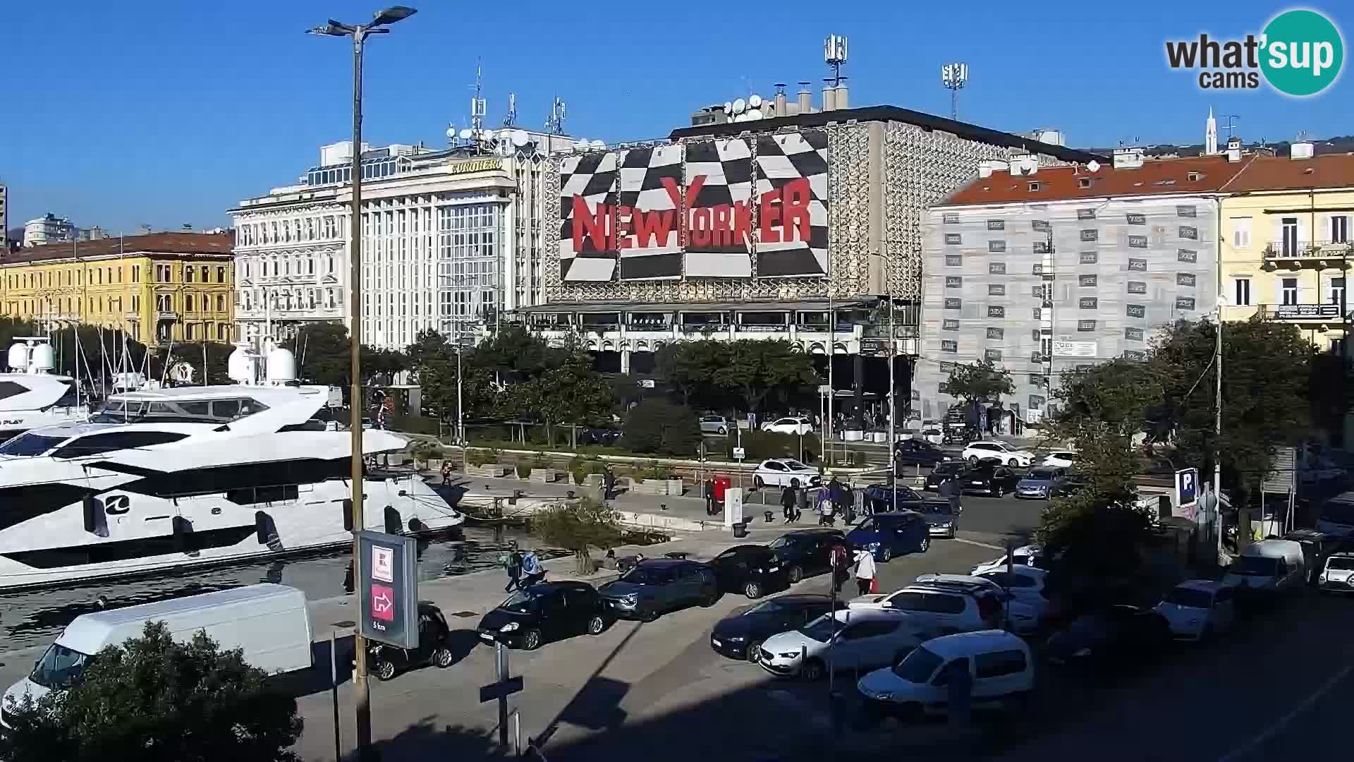 La Riva et Marina à Rijeka – Live Webcam Croatie