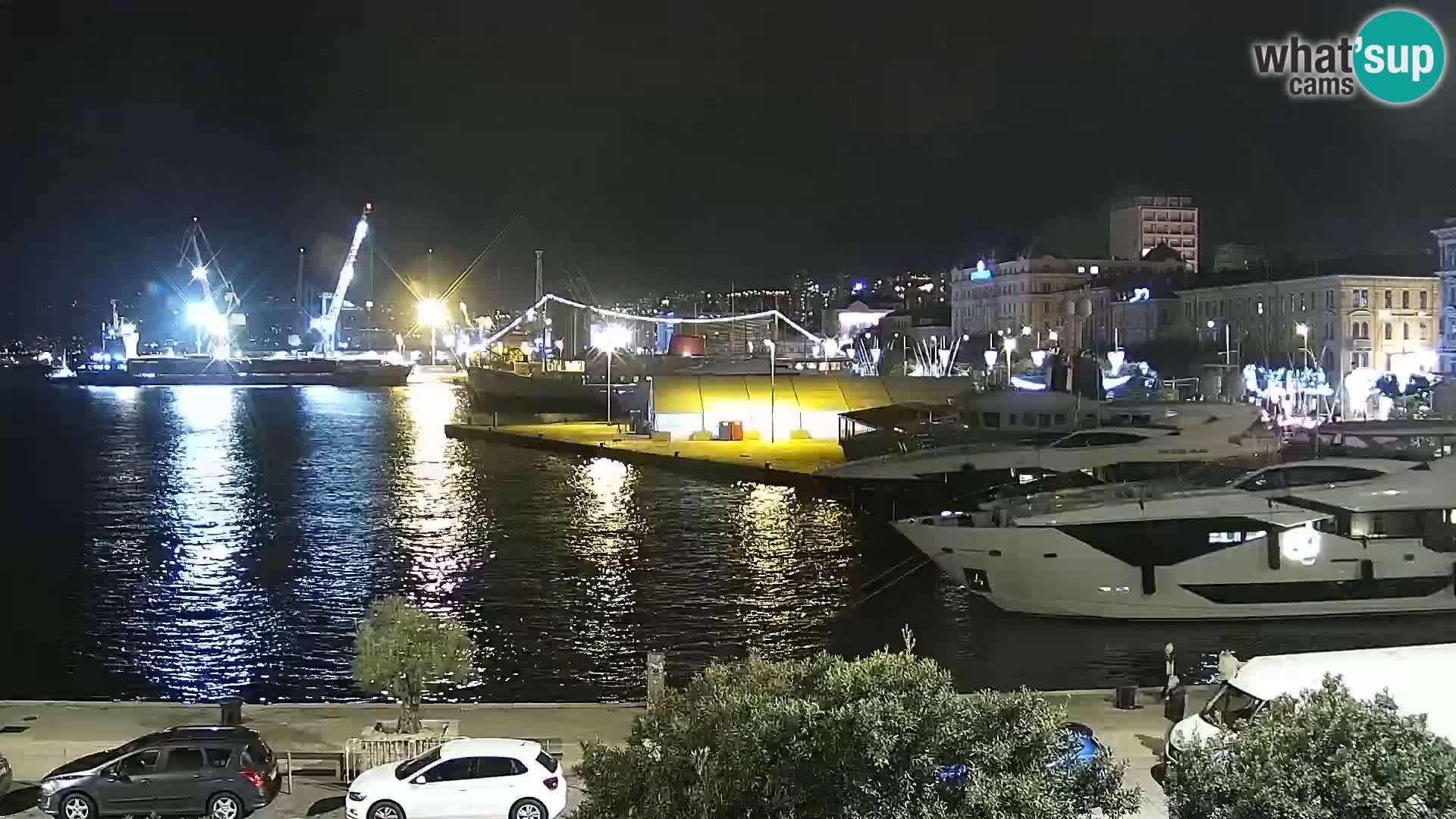 La Riva et Marina à Rijeka – Live Webcam Croatie