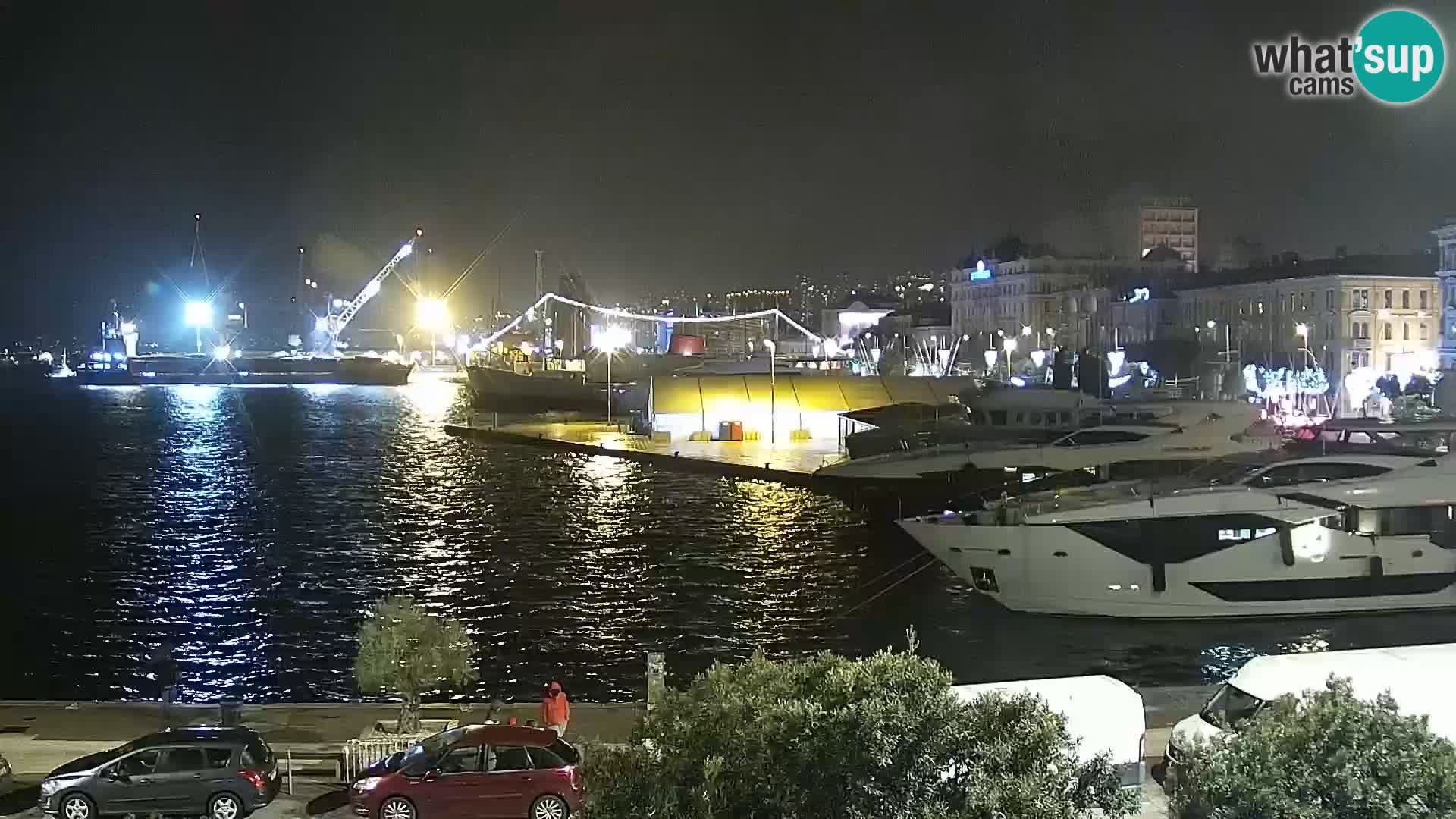 Die Riva und Marina in Rijeka – Live Webcam Kroatien