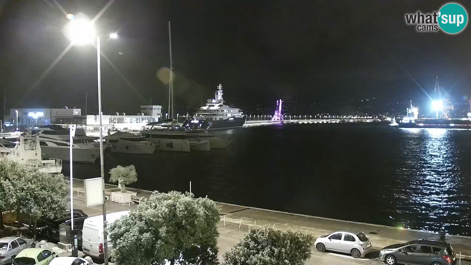 The Riva and Marina in Rijeka  – Live Webcam Croatia