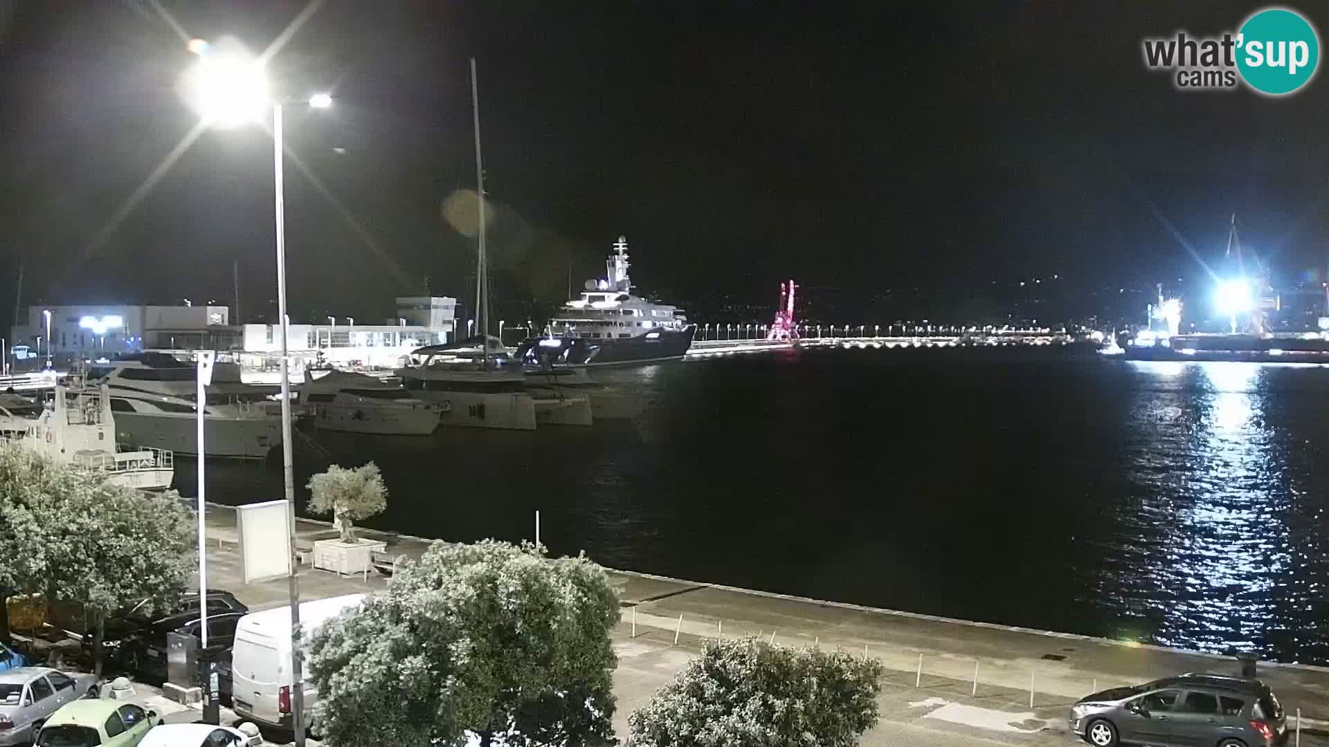 La Riva et Marina à Rijeka – Live Webcam Croatie