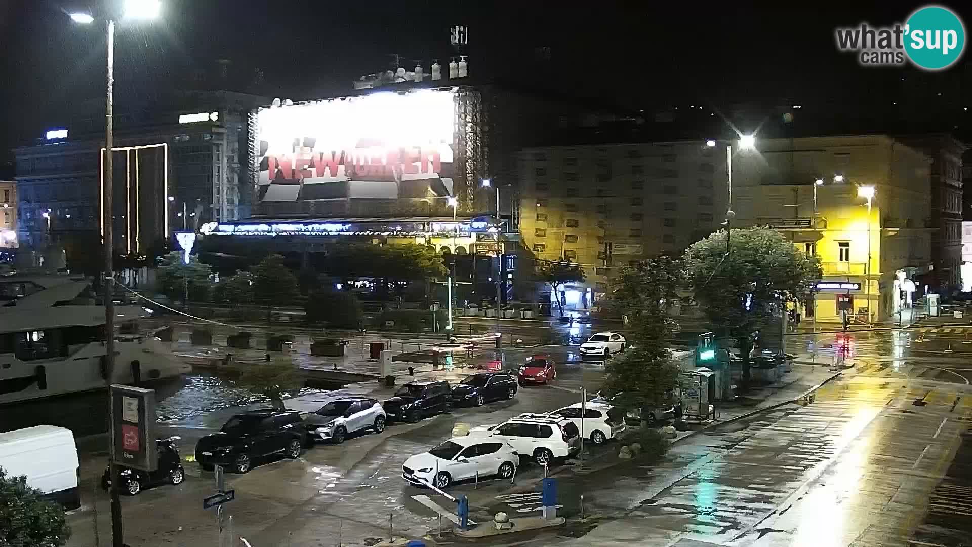 La Riva et Marina à Rijeka – Live Webcam Croatie