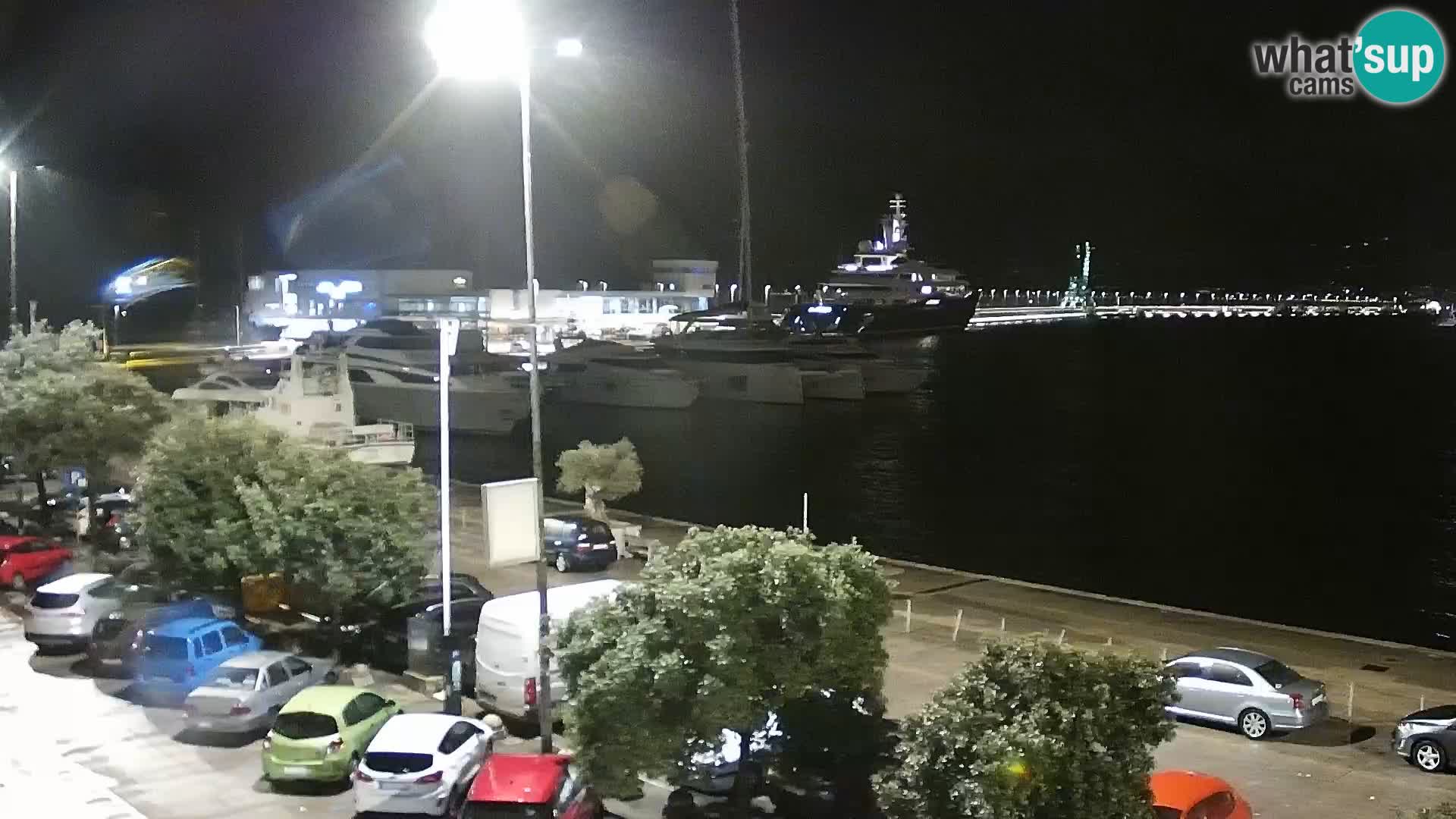 The Riva and Marina in Rijeka  – Live Webcam Croatia